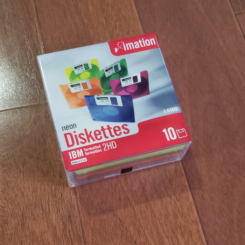 Imation neon diskette 10 pack